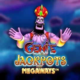 Logo of Genie Jackpots Megaways from Blueprint Gaming at Roibets Casino