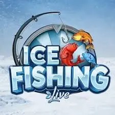 Ice Fishing Live slot logo by Evolution at Roibets Casino