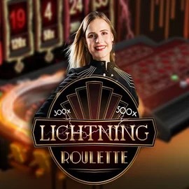 Lightning Roulette logo – Live Casino by Evolution at Roibets Casino