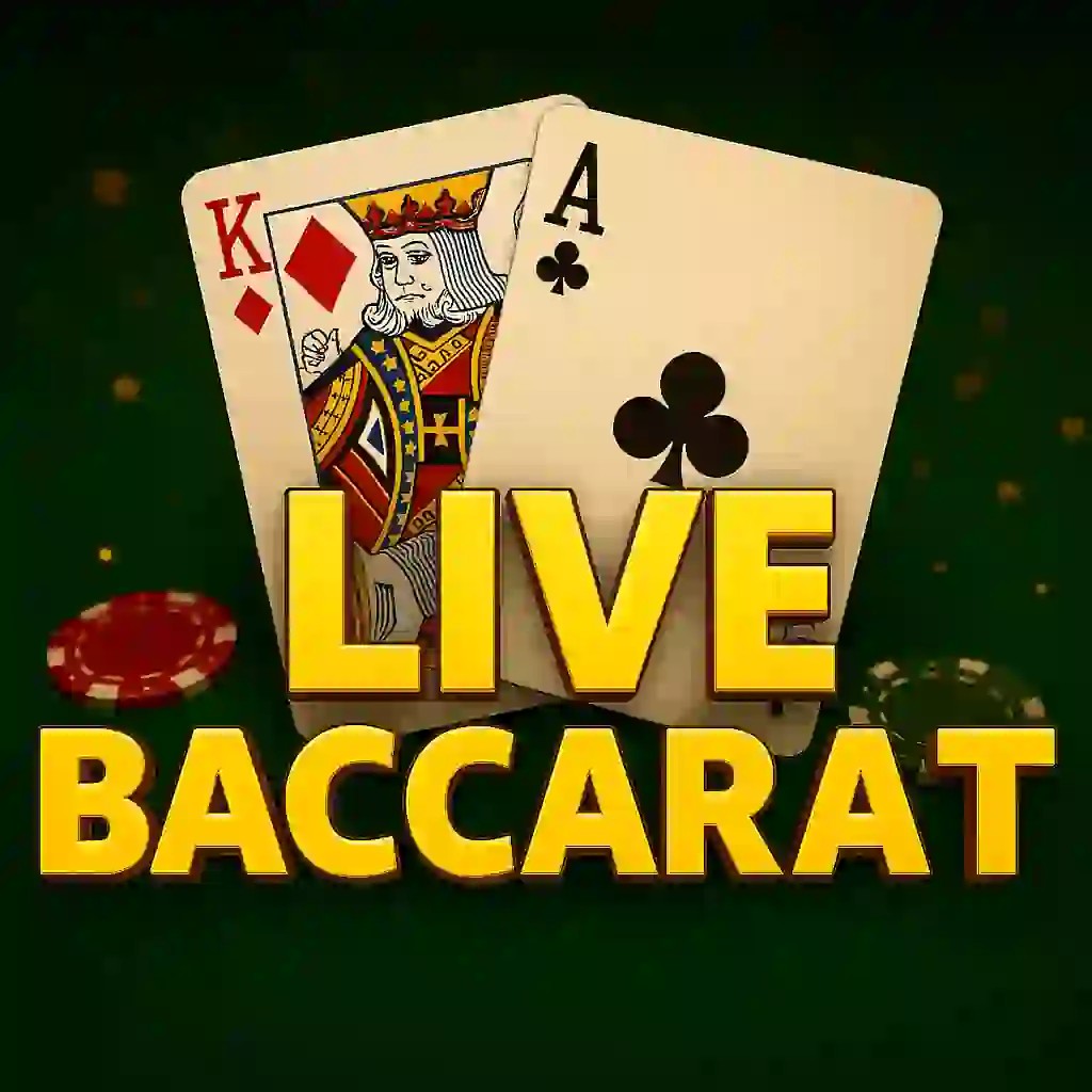 Live Baccarat game by Evolution – logo hosted on Roibets Casino