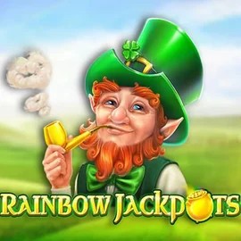 Rainbow Jackpots online game logo by Red Tiger Gaming on roibetscasino.se