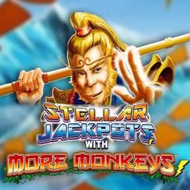 Stellar Jackpots with More Monkeys by Lightning Box Game, showcased at roibetscasino.se – game logo